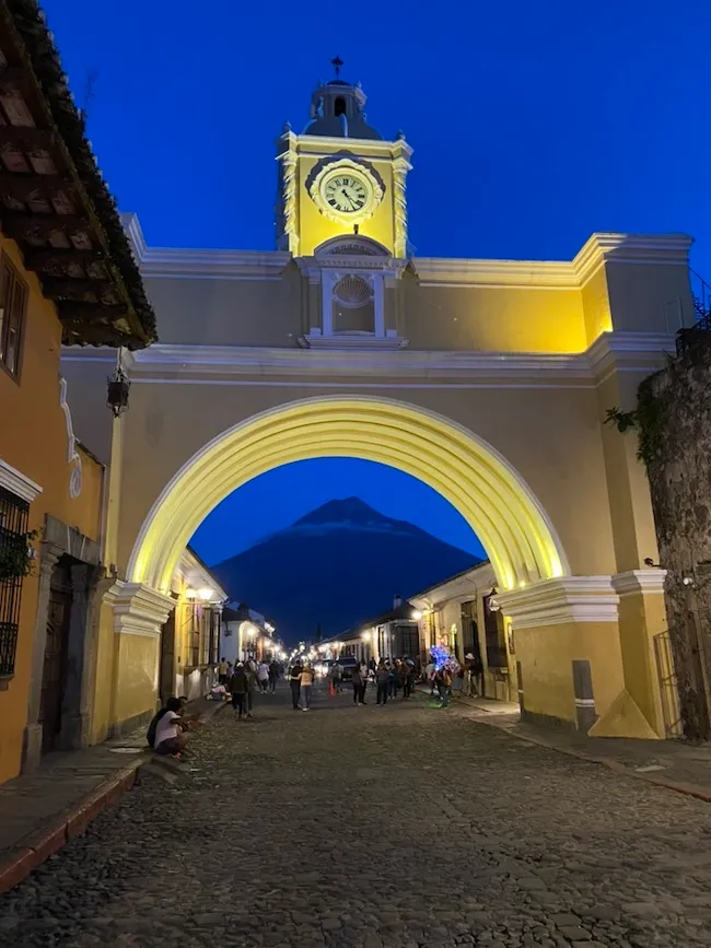 Antigua Guatemala and Agua Volcano